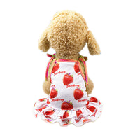 HKM-1936701 Fruit Pattern Mesh Skirt Vest for Pets - Available in Pineapple, Banana, Strawberry