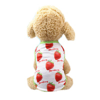 HKM-1936701 Fruit Pattern Mesh Skirt Vest for Pets - Available in Pineapple, Banana, Strawberry