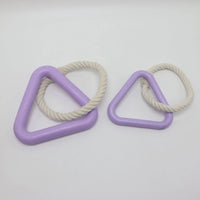 HKM-1936957 Large Triangular Pull Ring Toy Made of Durable Cotton Rope for Interactive Pet Play