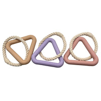HKM-1936957 Large Triangular Pull Ring Toy Made of Durable Cotton Rope for Interactive Pet Play