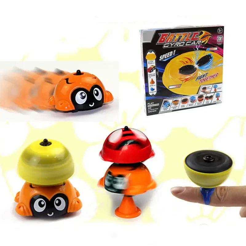 HKM-193747 Kids Spinning Top Toy - Fun Friction Gyro Bug Toy for Ages 2-7