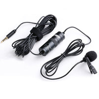 HKM-193811 Professional Omnidirectional Lavalier Microphone for Cameras with 3.5mm Universal Connection