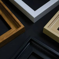 HKM-194131 Modern Black Floating Frame for Canvas and Art Prints, Sizes A4 A3 10" 12" 8" 7" 12''