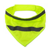 HKM-1941693 Reflective Dog Bandana in Bright Colors - Lightweight Polyester Scarf for Safety and Visibility