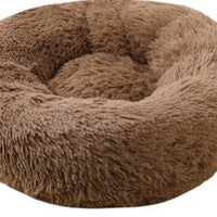 HKM-1944125 Plush Round Nest for Cats and Dogs - Soft Cloth Pet Bed in Various Colors and Sizes