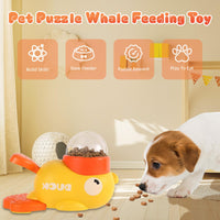 HKM-1944893 Interactive Duck Shape Dog Treat Dispenser for Mental Stimulation and Slow Feeding for Small to Medium Pets