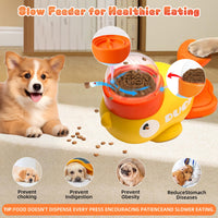 HKM-1944893 Interactive Duck Shape Dog Treat Dispenser for Mental Stimulation and Slow Feeding for Small to Medium Pets
