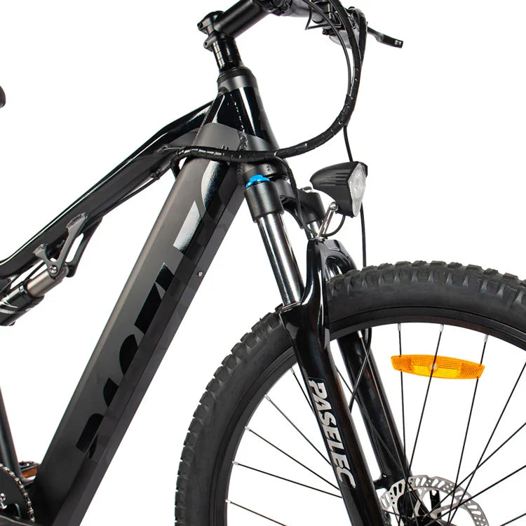 HKM-194579 27.5 Inch Electric Mountain Bike with 500W Motor, Aluminum Alloy Frame, Hydraulic Disc Brakes, 9-Speed Gears