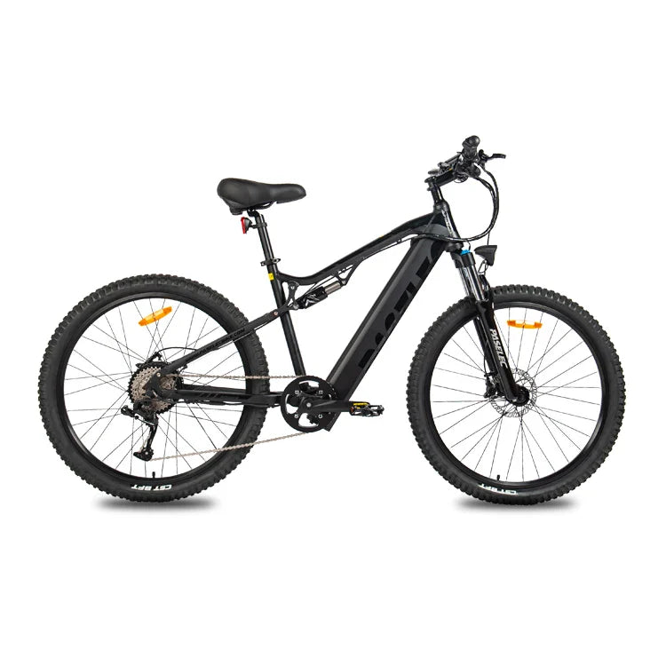 HKM-194579 27.5 Inch Electric Mountain Bike with 500W Motor, Aluminum Alloy Frame, Hydraulic Disc Brakes, 9-Speed Gears