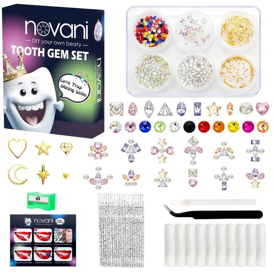 HKM-194579 Crystal Diamond Tooth Gem Kit for Stunning Smile Enhancement