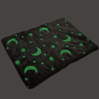 HKM-1945917 Luminous Flannel Pet Cushion Mat in Gray - Sizes S, M, L Available