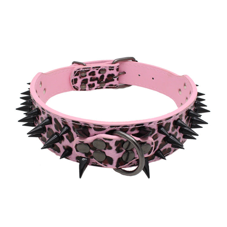 HKM-1946045 Durable Explosion-Proof and Bite-Resistant Pet Collar, Retractable Design, PU Material
