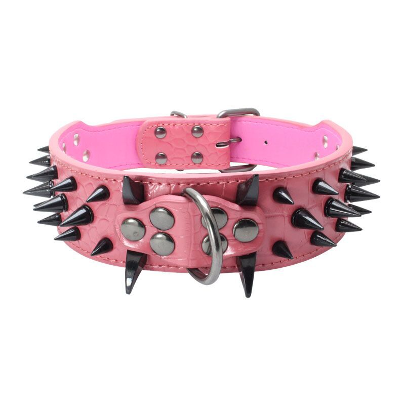 HKM-1946045 Durable Explosion-Proof and Bite-Resistant Pet Collar, Retractable Design, PU Material