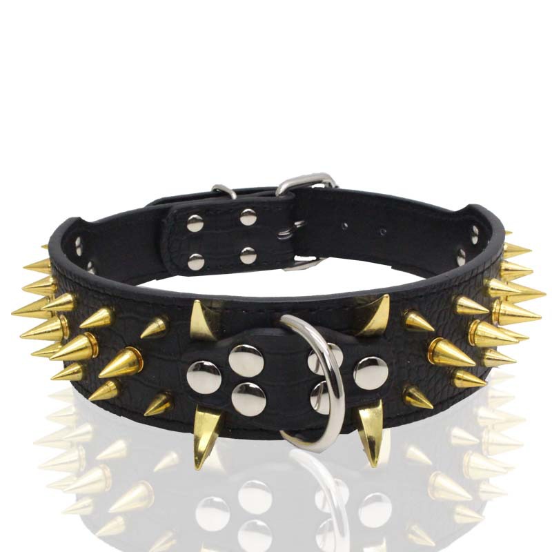 HKM-1946045 Durable Explosion-Proof and Bite-Resistant Pet Collar, Retractable Design, PU Material