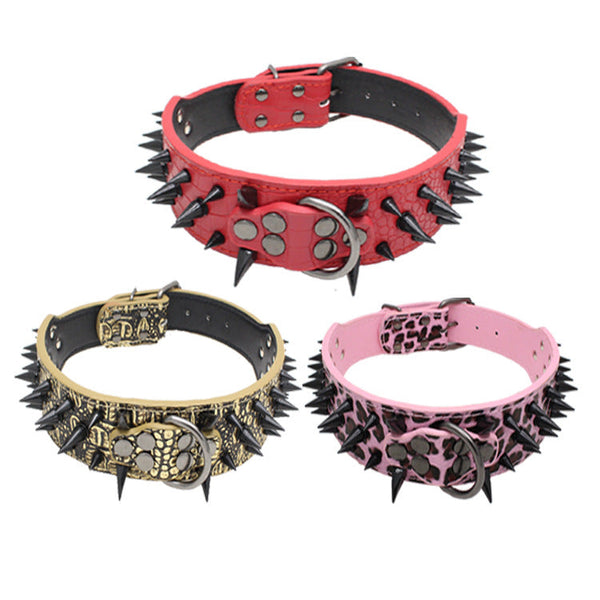 HKM-1946045 Durable Explosion-Proof and Bite-Resistant Pet Collar, Retractable Design, PU Material