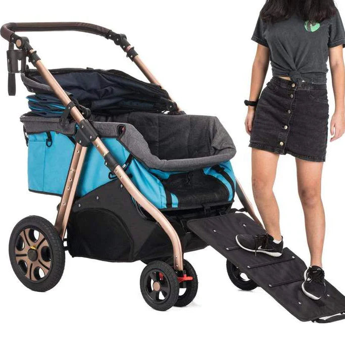 HKM-194771 Adjustable Foldable Pet Cart for Small to Large Dogs and Cats - Washable and Dismantlable Design