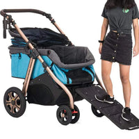 HKM-194771 Adjustable Foldable Pet Cart for Small to Large Dogs and Cats - Washable and Dismantlable Design