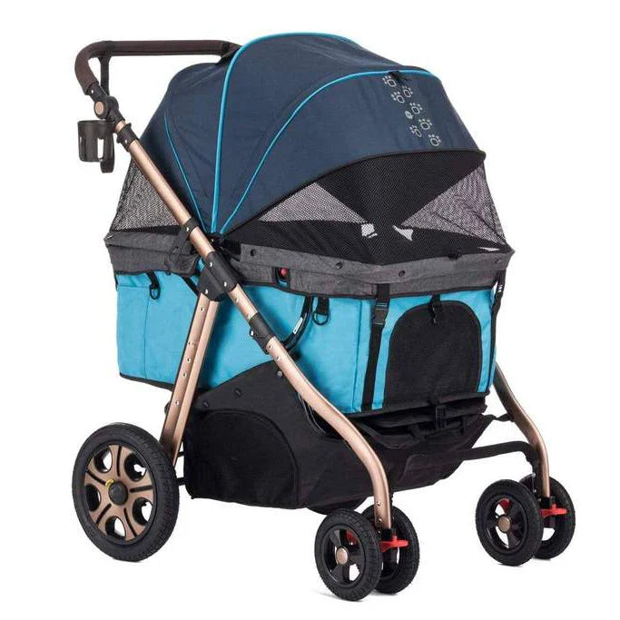 HKM-194771 Adjustable Foldable Pet Cart for Small to Large Dogs and Cats - Washable and Dismantlable Design