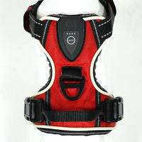 HKM-1949117 Adjustable Dog GPS LED Light Chest Strap with USB Charging - Available in Black, Red, Green (Sizes S/M/L/XL)