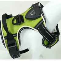 HKM-1949117 Adjustable Dog GPS LED Light Chest Strap with USB Charging - Available in Black, Red, Green (Sizes S/M/L/XL)