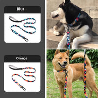 HKM-1949629 Reflective Hand-Held Rope Anti-Lost Dog Leash - Durable Nylon Design, Available in Orange and Blue