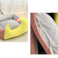 HKM-1949885 Cozy Suede Moon Pet Nest for Cats and Small Dogs