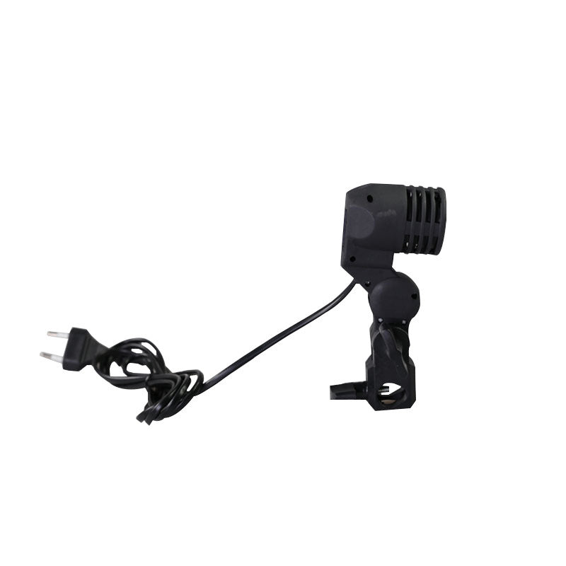 HKM-195091 Universal E27 Nylon Lamp Holder with Adjustable Light and 1.8m Power Cord for Photography and Studio Use