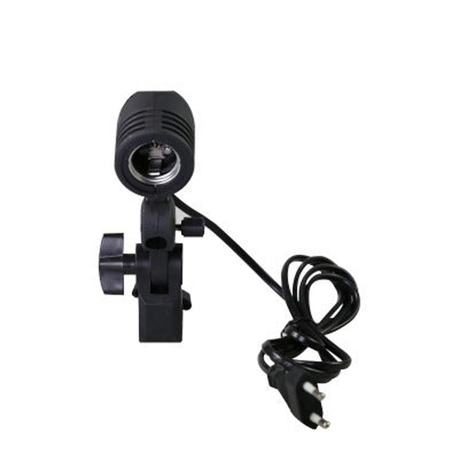 HKM-195091 Universal E27 Nylon Lamp Holder with Adjustable Light and 1.8m Power Cord for Photography and Studio Use