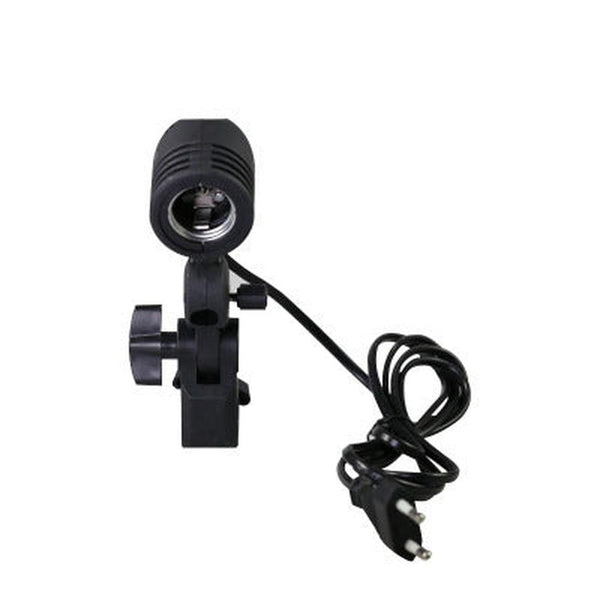 HKM-195091 Universal E27 Nylon Lamp Holder with Adjustable Light and 1.8m Power Cord for Photography and Studio Use