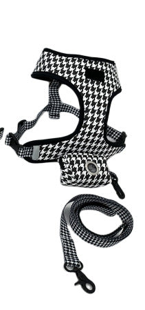 HKM-1951293 Pet Chest and Back Suit with Traction Strap - Available in Multiple Patterns and Colors