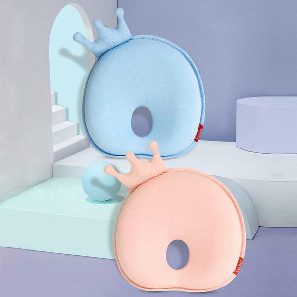 HKM-195219 Newborn Slow Rebound Round Pillow in Pure Cotton - Hydrophilic Cotton, 26.5 x 25 x 1.5 CM
