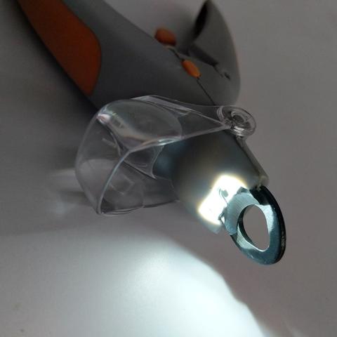 HKM-1953597 Professional Pet Nail Clipper with LED Light and Magnifying Glass for Safe Precision Trimming