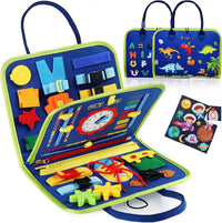 HKM-195411 Educational Custom Fabric Montessori Busy Board for Toddlers and Preschoolers, Felt Sensory Toy