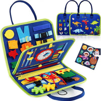 HKM-195411 Educational Custom Fabric Montessori Busy Board for Toddlers and Preschoolers, Felt Sensory Toy