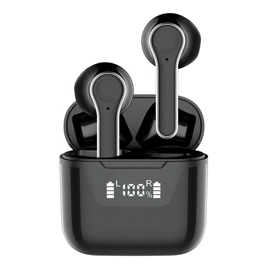 HKM-195411 Wireless Bluetooth Stereo Headset with LCD Display and Built-in Power Bank - Model J101