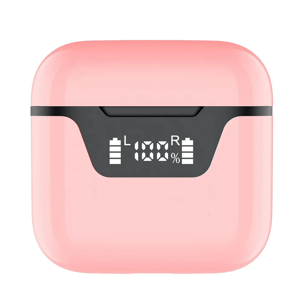 HKM-195411 Wireless Bluetooth Stereo Headset with LCD Display and Built-in Power Bank - Model J101