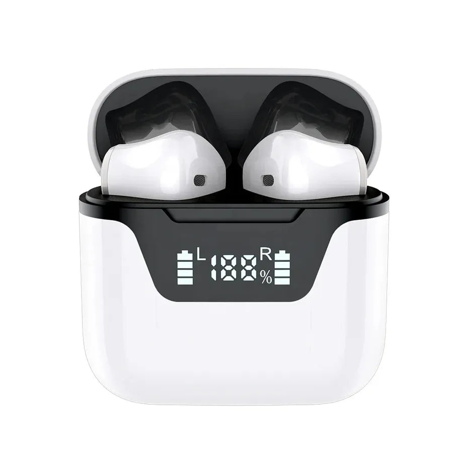 HKM-195411 Wireless Bluetooth Stereo Headset with LCD Display and Built-in Power Bank - Model J101