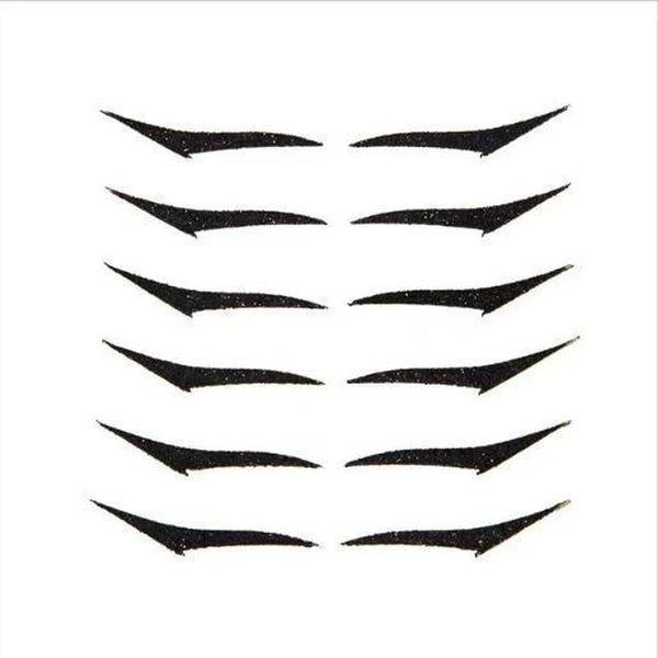 HKM-195475 Reusable Eyeliner Stickers for Effortless Big Eye Makeup - 6 Pairs, 12 Total Stickers in OPP Bag