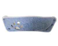 HKM-1955645 Crescent-Shaped Cat Litter Box with Suction Cup and Velvet Pad - Multiple Colors Available