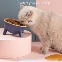 HKM-1955773 Pet Feeding Bowl with Stand for Cats and Dogs, Nordic Design, Food-Grade Material, Large Capacity, Tilted for Comfort