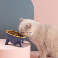 HKM-1955773 Pet Feeding Bowl with Stand for Cats and Dogs, Nordic Design, Food-Grade Material, Large Capacity, Tilted for Comfort