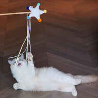 HKM-1956413 Interactive Cat Toy with Organic Catnip - Moon, Star, Cloud Design
