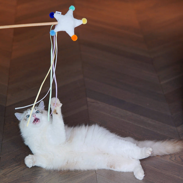 HKM-1956413 Interactive Cat Toy with Organic Catnip - Moon, Star, Cloud Design