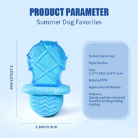 HKM-1957053 Cooling Dog Teething Popsicle Sticks - Ice Water-Filled Toy Set for Summer Relief