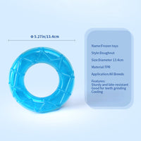 HKM-1957053 Cooling Dog Teething Popsicle Sticks - Ice Water-Filled Toy Set for Summer Relief