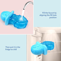 HKM-1957053 Cooling Dog Teething Popsicle Sticks - Ice Water-Filled Toy Set for Summer Relief