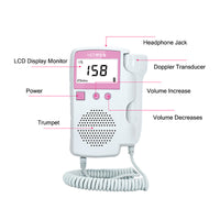 HKM-195923 Fetal Heart Rate Monitor for Expecting Mothers - Doppler Device for Prenatal Care
