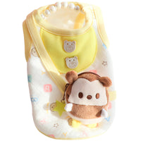 HKM-1959997 Cute Cat Print Cotton Vest Backpack for Autumn and Winter – Multiple Sizes Available