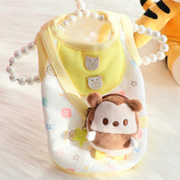 HKM-1959997 Cute Cat Print Cotton Vest Backpack for Autumn and Winter – Multiple Sizes Available