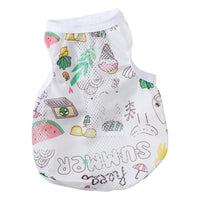 HKM-1960125 Ice Cream Net Vest for Maltese Puppies - Sizes XS to XL, Casual Pet Clothing